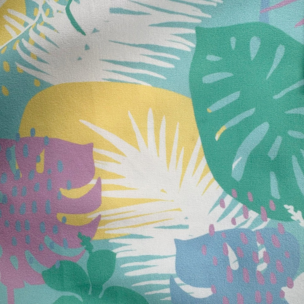Burnside Womens Tropical Palm Print Board Shorts Blue Swimwear Size Large NWT - Picture 5 of 9